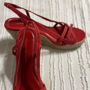 Red Canvas Wedge
